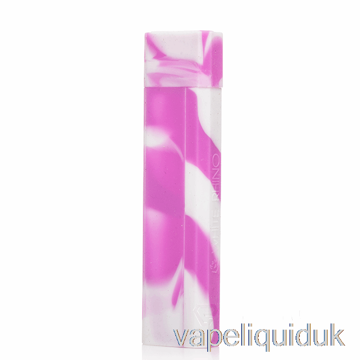 White Rhino Silicone Dab Out [Quartz] Purple White (UV Glow) Vape Juice